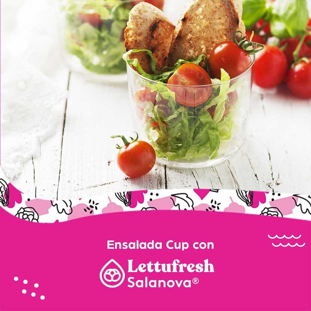 Ensalada cup on Lettufresh Salanova
